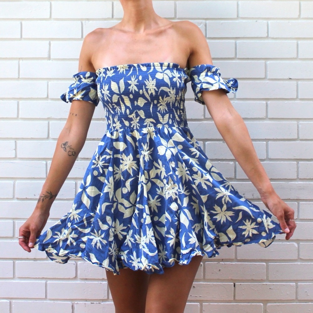Zara printed short dress